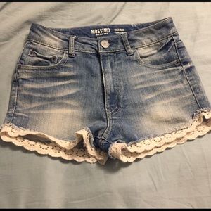 Mossimo lace high waisted shorts
